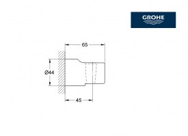 MEDIDAS SOPORTE DUCHA FIJO RELEXA GROHE